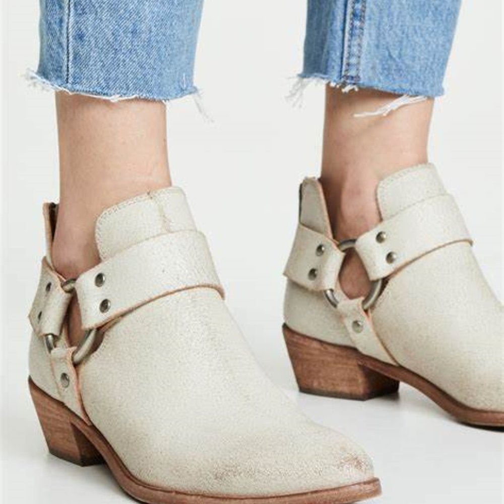 Frye Ray Harness Back Zip Booties - Picture 6 of 7